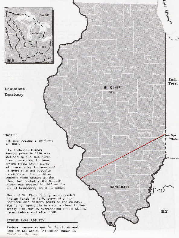 1810 Illinois map